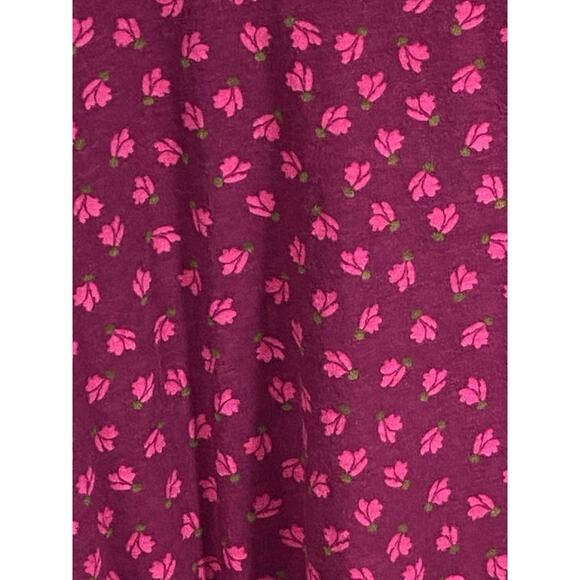 Gudrun Sjoden Shirt Women’s XXL Short Sleeve Floral Organic Cotton Lagenlook - Picture 3 of 12